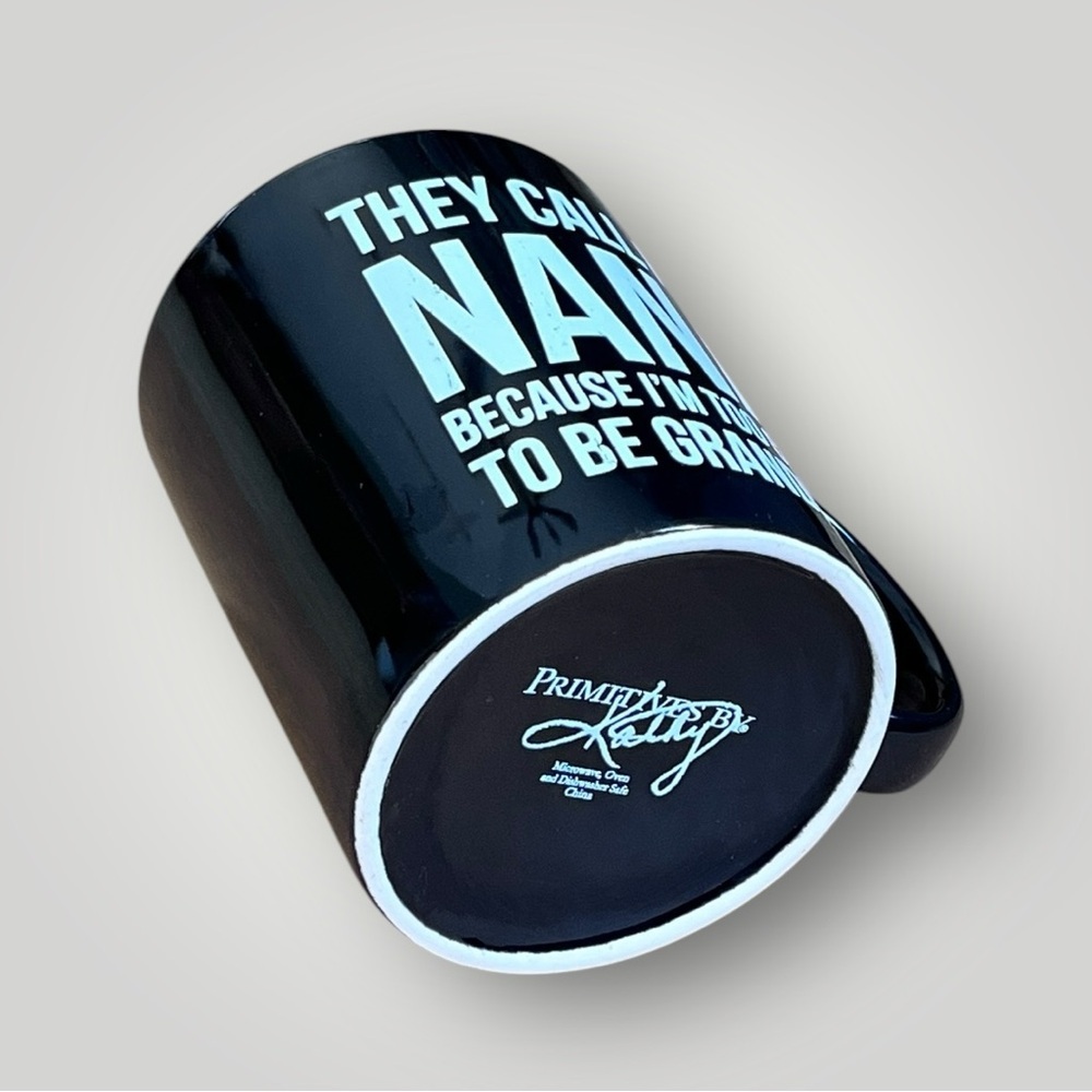 Black Oversized Coffee Mug Cup “… NANA TOO COOL TO BE GRANDMA” - Picture 6 of 13